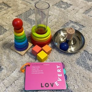 Lovevery 9-10 Months & Melissa & Doug Rainbow Stacker